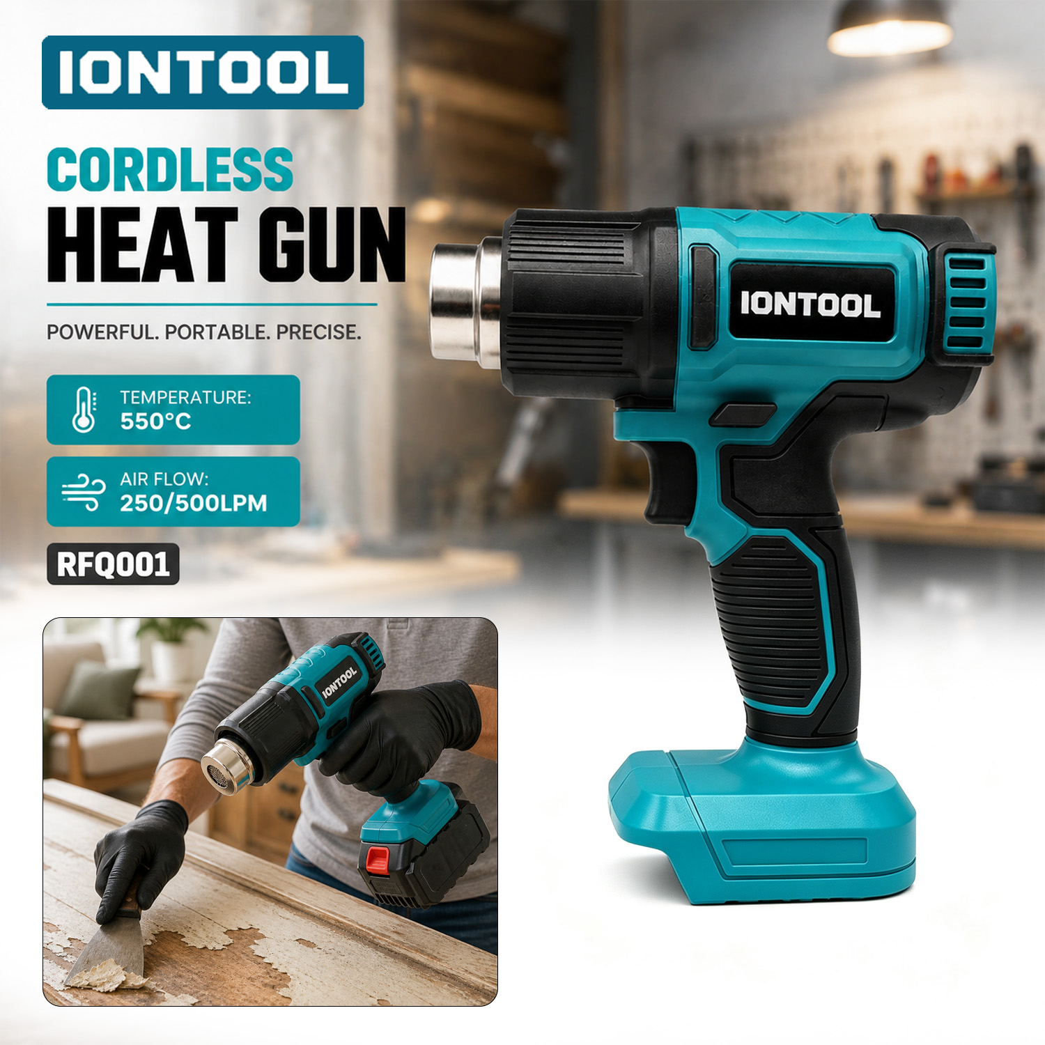 Craft Heat Gun Dual Temperature Shrink - IONTOOL Compact Dual-Speed 550 ℃ Pistola