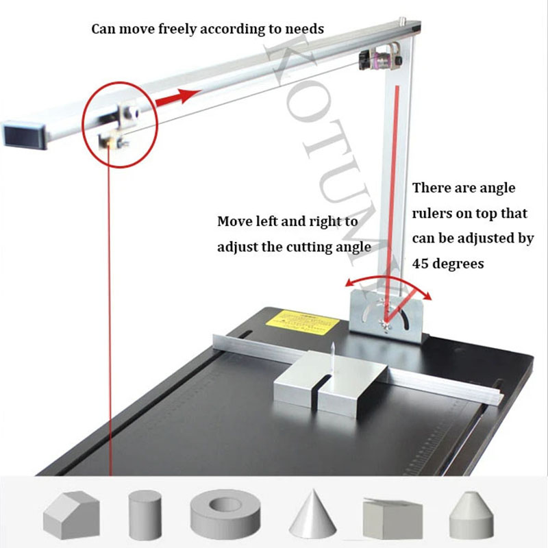 110v220v Macchina da taglio Ut - Hot Wire Foam Cutting Table Machine recensione e prezzo